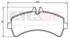 FREN BALATASI ARKA MERCEDES SPRINTER B906 06> ....