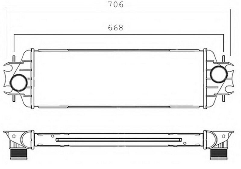 INTERCOOLER BRAZİNG INTERCOOLER A/M(540X175X40)TRA...