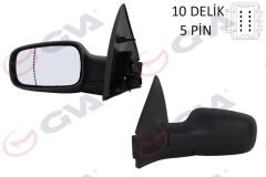 DIŞ DİKİZ AYNASI SOL MEGANE 02> ELEKTRİKLİ+ISIT...