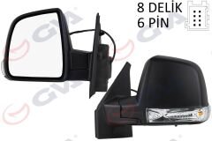 DIŞ DİKİZ AYNASI SOL DOBLO 11> ELEKTRİKLİ+SİNYA...