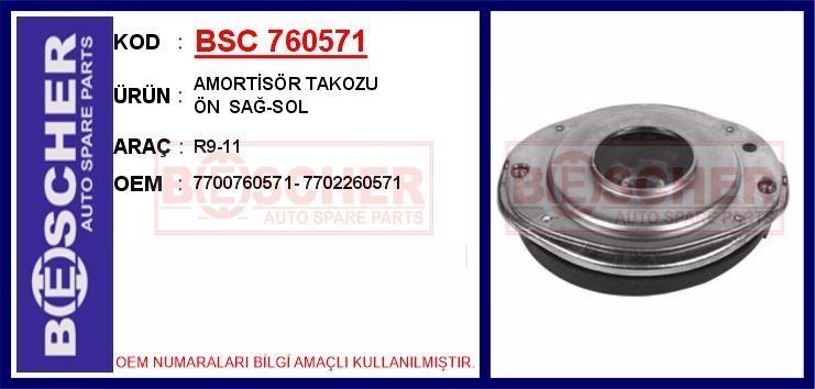 AMORTİSÖR TAKOZU ÖN SAĞ-SOL R9-11