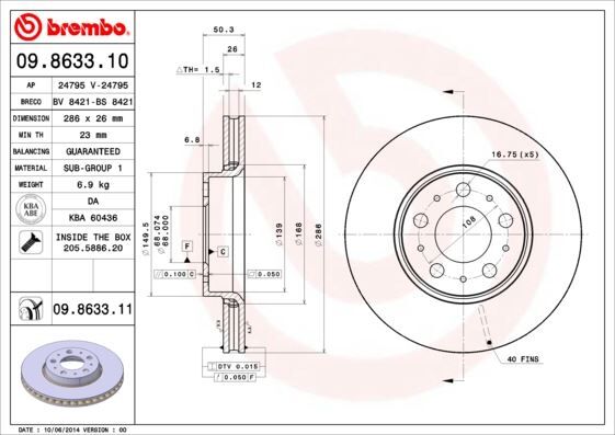 ÖN FREN AYNASI VOLVO S60 (00-10) S80 (98-06) V70 (...