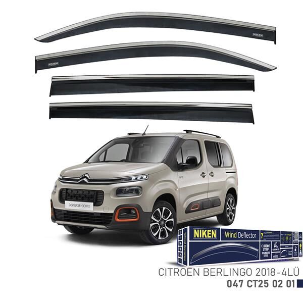 KROMLU CAM RÜZGARLIĞI CITROEN BERLINGO 2018- 4LÜ