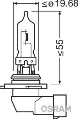 AMPUL 12V HB3 9005 60W P20d