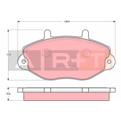 FREN BALATASI ÖN FORD TRANSİT 92> T15-M15
