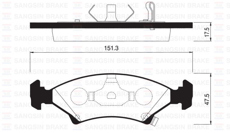 ÖN BALATA SEPHIA 1.5I 16V-1.8I 16V (96-98) (GDB322...