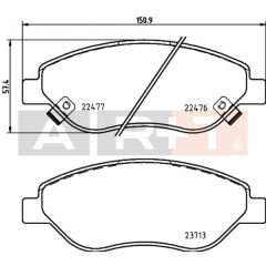 ON BALATA FIAT EGEA 15> 1.4 1.5 T4 HIBRIT 1.6 D...