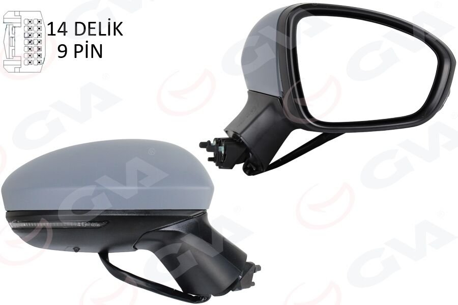 DIŞ DİKİZ AYNASI SAĞ ELEKTRİKLİ+ISITMALI+SİNYALLİ+...