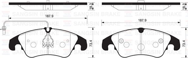 ÖN BALATA FİŞLİ AUDI A4-A5-A6-A7-Q5 2008 =>