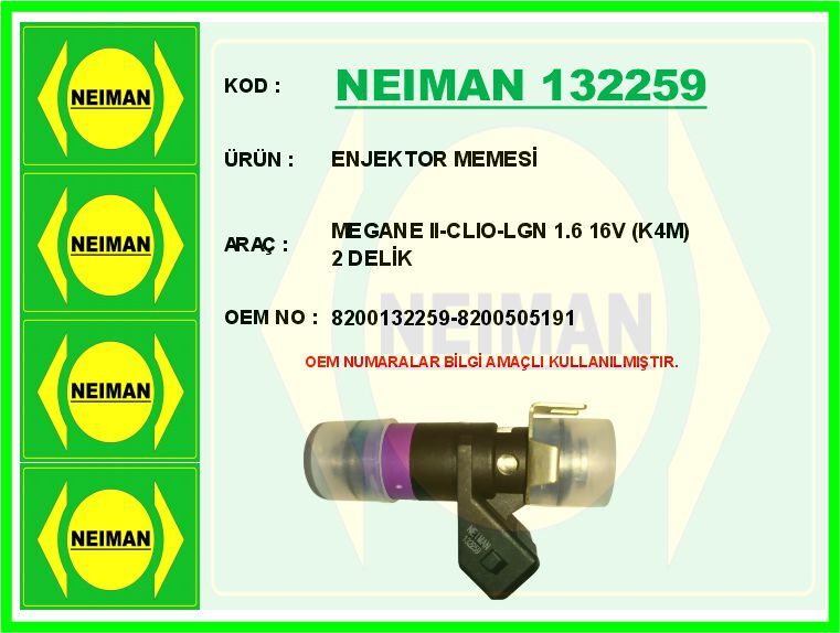 ENJEKTOR MEMESİ MEGANE II-CLIO-LGN 1.6 16V (K4M) 2...