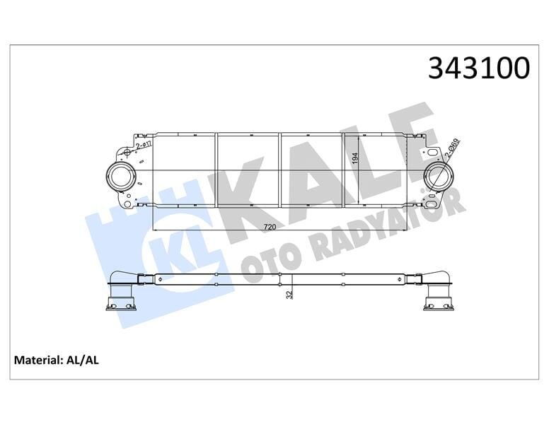 TURBO RADYATÖRÜ (INTERCOOLER) VW TRANSPORTER T5 (A...