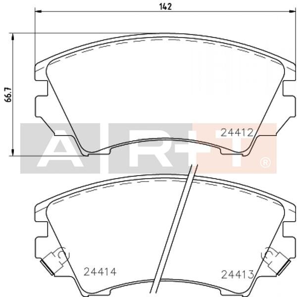 ÖN BALATA OPEL ASTRA J 12=>14=> INSIGNIA 08=...