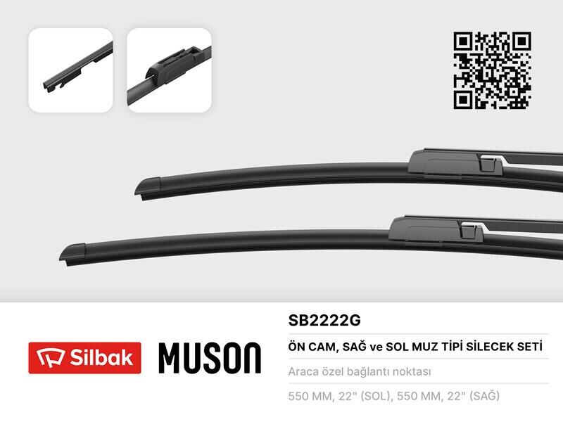 SİLECEK SÜPÜRGESİ 550/550mm (MUZ TİPİ) AUDI A6 04/...