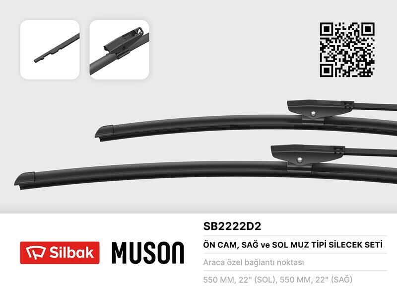 SİLECEK SÜPÜRGESİ 550/550MM (MUZ TİPİ) MERCEDES BE...