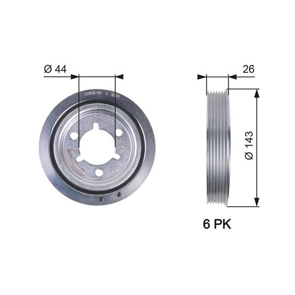 KRANK KASNAGI  206/207/307/308/C4  1.6 16V BNZ. 02-