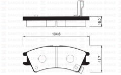 ÖN BALATA ATOS 1.0I (98-01) ATOS PRIME 1.0I (99-01...