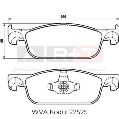 ÖN FREN BALATASI RENAULT CLIO IV 12> SYMBOL III...