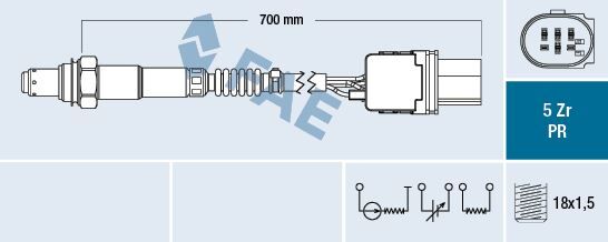 OKSIJEN SENSORU FOCUS III FIESTA VI 1.0 ECOBOOST 12-