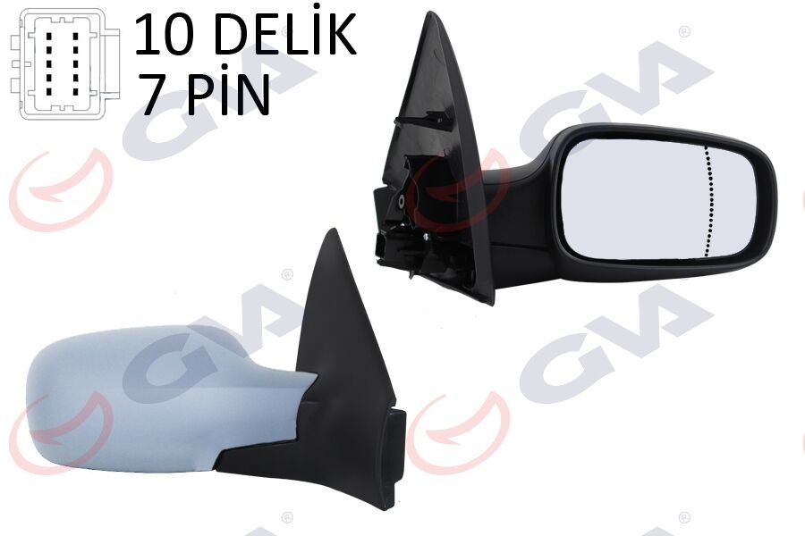 DIŞ DİKİZ AYNASI SAĞ MEGANE 02> ELEKTRİKLİ+ISIT...