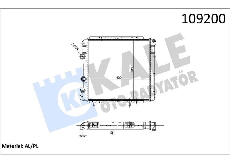 RADYATÖR R9 1.4 ENJ (2 SIRA AL+PL SİSTEM)
