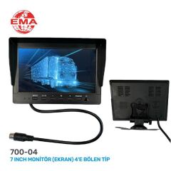 7 INCH MONİTÖR (EKRAN) 4'E BÖLEN TİP