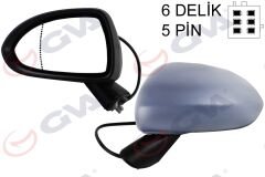 DIŞ DİKİZ AYNASI SOL CORSA D 06> ELEKTRİKLİ+ISI...