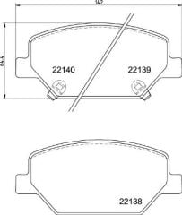 ÖN FREN BALATASI OPEL INSIGNIA B 18> (17 İNÇ JA...