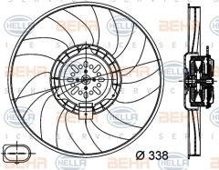 FAN MOTORU SAG A4-A5-A6-Q5 CABA-CDHA-CABB-CDHB-CJEB-CAEB-CDNC-CAGA 1,8 TFSI-2,0 TDI  08-