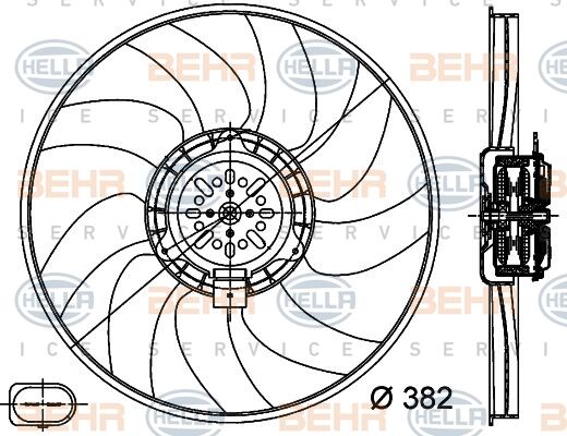 FAN MOTORU SOL A4-A5-A6-Q5 CABA-CDHA-CABB-CDHB-CJEB-CAEB-CDNC-CAGA 1,8 TFSI-2,0 TDI  08-