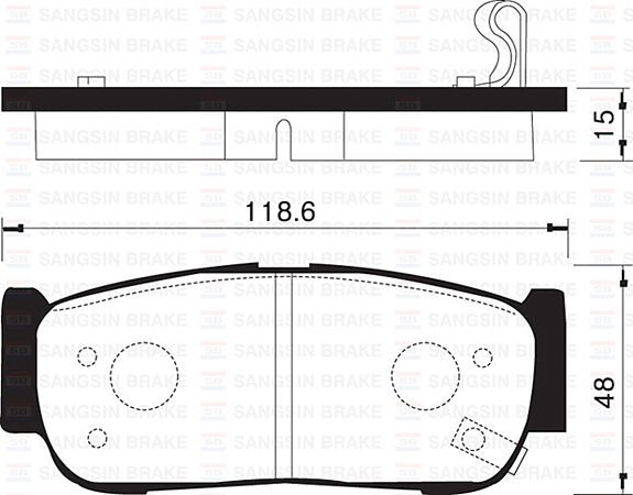 ARKA FREN BALATA HYUNDAI SANTAFE 2.0L CRDi 06->...