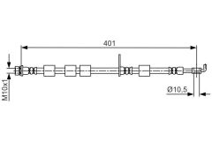 FREN HORTUMU ON SOL FIESTA B-MAX 11-
