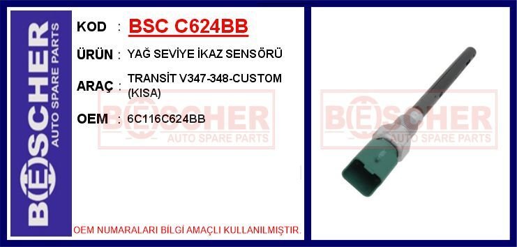 YAĞ SEVİYE İKAZ SENSÖRÜ TRANSİT V347-348-CUSTOM (K...