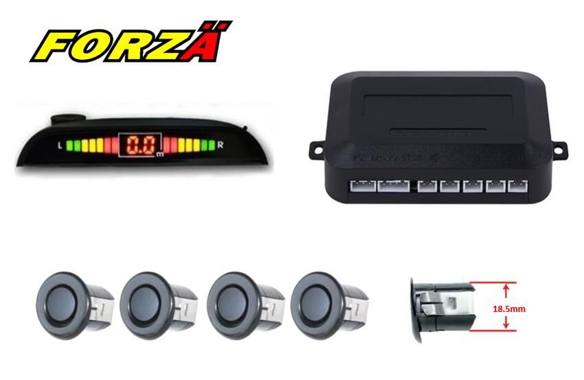 PARK SENSÖRÜ LEDLİ TÜRKÇE KONUŞAN SESLİ SİYAH 18MM
