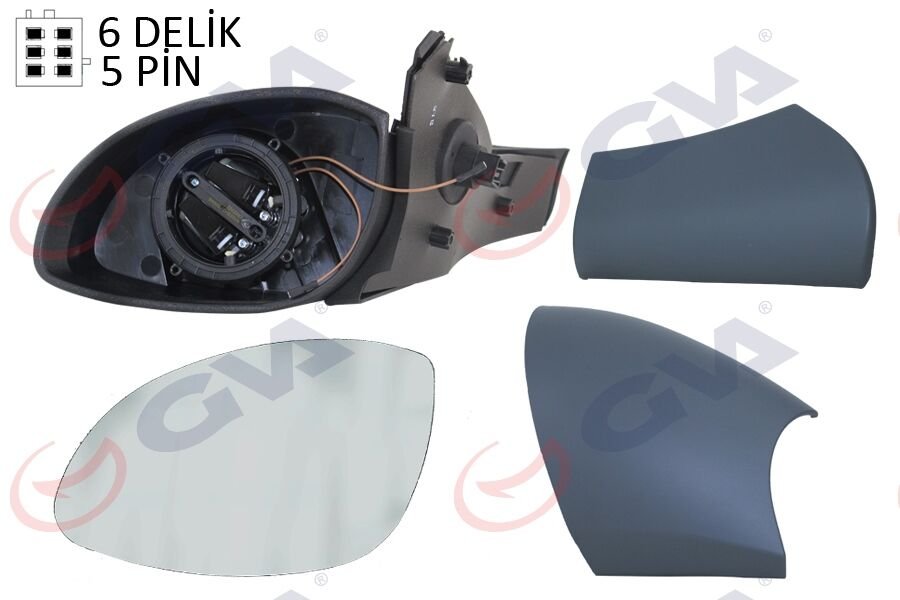 DIŞ DİKİZ AYNASI SOL VECTRA B 96> ELEKTRİKLİ+IS...