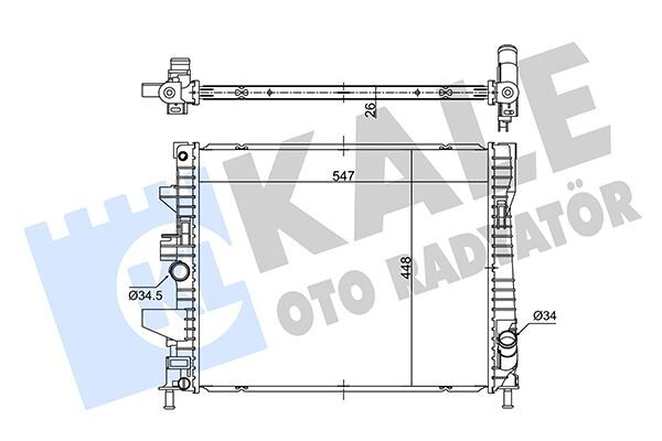 SU RADYATÖRÜ FORD FOCUS III 1.0ECOBOOST12=> (MT...