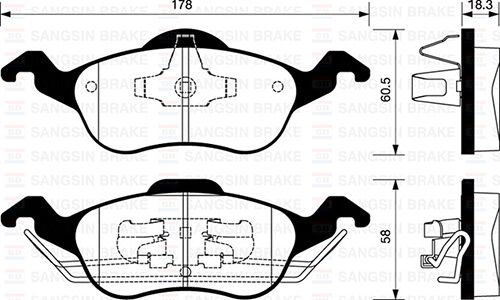 ÖN FREN BALATA FORD FOCUS 1.4L 1.6L 1.8L 2.0L 98-0...