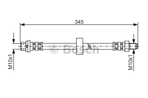 FREN HORTUMU ARKA 345.00 mm CONNECT 02-13