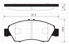 ÖN FREN BALATA (KÜÇÜK TİP) HONDA CIVIC 1.6L D16 SI...