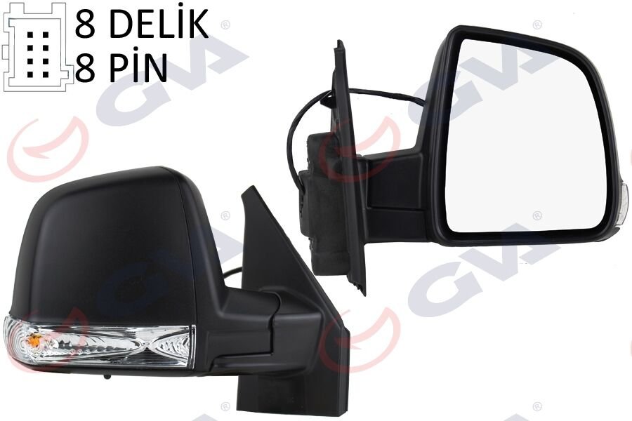 DIŞ DİKİZ AYNASI SAĞ DOBLO 11> ELEKTRİKLİ+SİNYA...