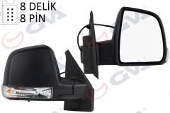 DIŞ DİKİZ AYNASI SAĞ DOBLO 11> ELEKTRİKLİ+SİNYA...