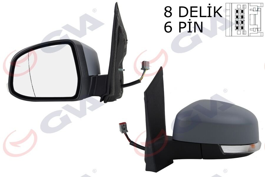 DIŞ DİKİZ AYNASI SOL FORD FOCUS 08> ELEKTRİKLİ-...