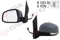 DIŞ DİKİZ AYNASI SOL FORD FOCUS 08> ELEKTRİKLİ-...