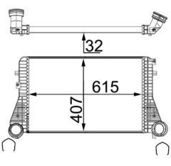 TURBO RADYATORU INTERCOOLER GOLF5-GOLF6-JETTA-CADDY-A3 BJB-BMY-BLG-BKD-CAXA-BKP 1,4 TSI-1,9 TDI-2,0 TDI 04-13