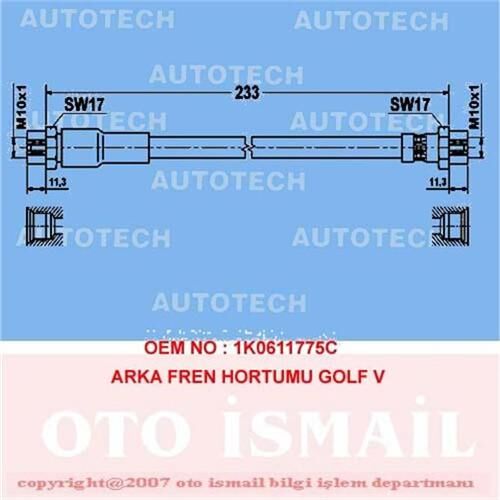 ARKA FREN HORTUMU POLO (81-94)