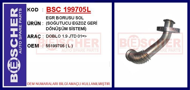 EGR BORUSU SOL (SOĞUTUCU EGZOZ GERİ DÖNÜŞÜM SİSTEM...