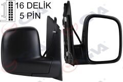 DIŞ DİKİZ AYNASI SAĞ CADDY 04> ELEKTRİKLİ+ISITM...