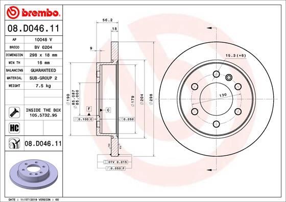 FREN DISKI ARKA MERCEDES SPRINTER B907 B910 18>...