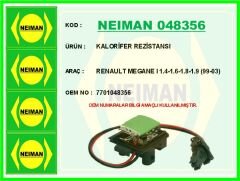 KALORİFER REZİSTANSI RENAULT MEGANE I 1.4-1.6-1.8-...