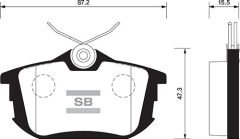 ARKA FREN BALATA MITSUBISHI CARISMA 1,6L 1,8L 4G92...