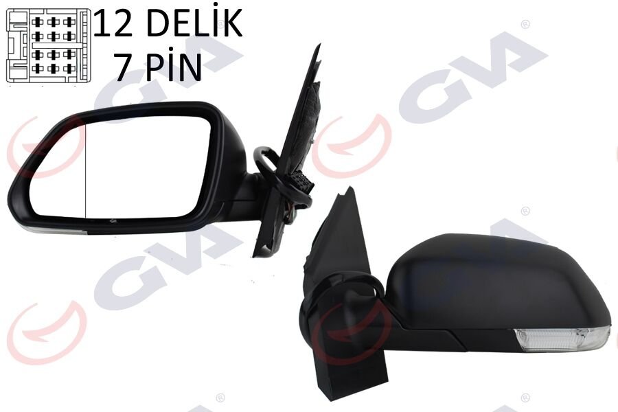 DIŞ DİKİZ AYNASI SOL POLO 05> ELEKTRİKLİ+ISITMA...